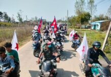 बाँके–३ मा नेकपा उम्मेदवार दिपक जि एमको उत्साहपूर्ण घरदैलो